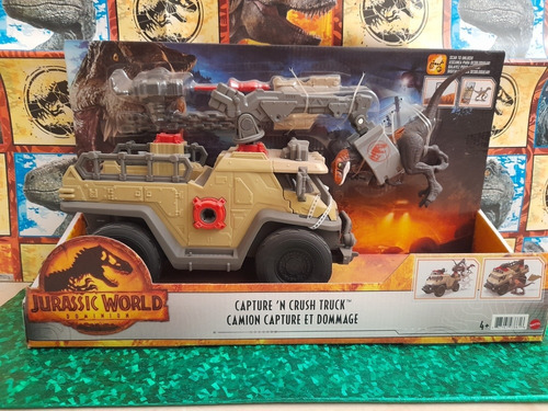 Jurassic World Dominion Camión De Captura Velociraptor 