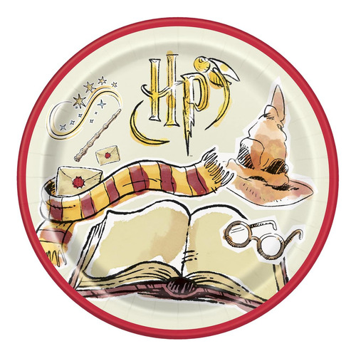 Harry Potter Round Dinner Plates - 9 | Diseño Mágico De Mult