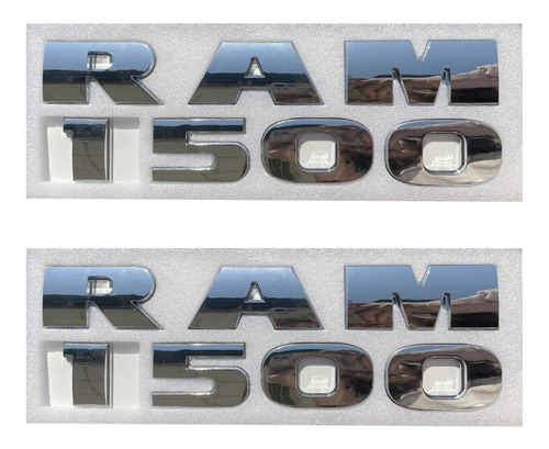 Emblema Cromado Letras Negro Puerta Dodge Ram 1500 5.7 