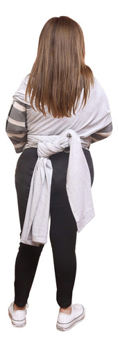 Fular Rebozo Cary Bebé 4.5 Metros Soft Jersey Talla Mediana Color Gris jaspe