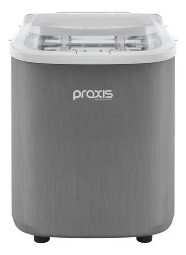 Máquina De Gelo Praxis Portátil 12kg/dia 112W Prata