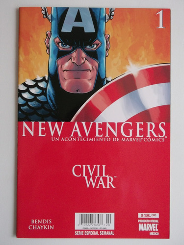 New Avengers Civil War # 1 Marvel México Junio 2007
