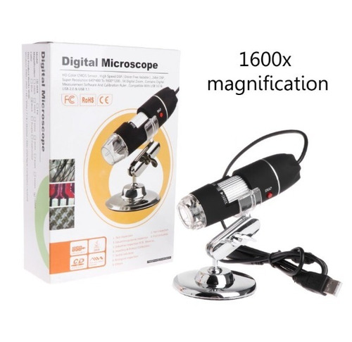 Tienda - Microscopio Digital X1600 Luz 8led Video - Hosal 