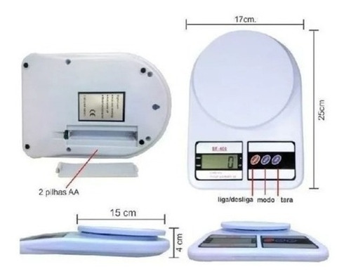 Balança Digital Cozinha Alta Precisão 10kg Dieta E Nutrição