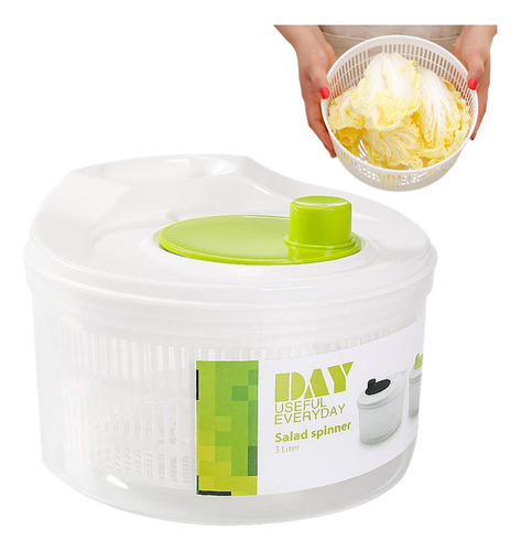 Escurridor De Ensalada Seca Centrifugador De Ensalada Manual
