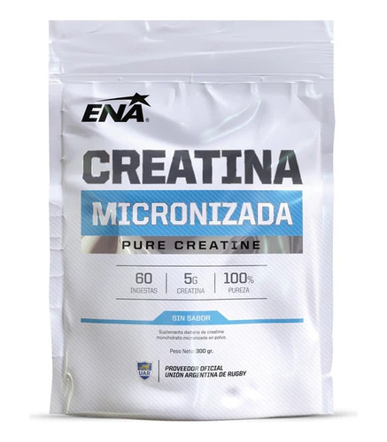 Creatina Micronizada Ena Sport 300g Sabor Neutro En Doypack