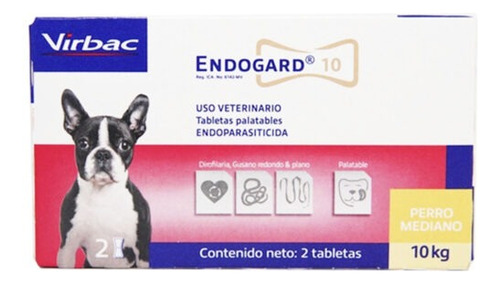 Endogard 10 Desparasitante Perros 2 Tabletas
