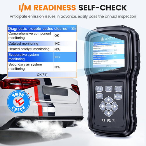 Escáner Obd2 Ancel Ad610 Pro - Lector De Códigos Abs Srs