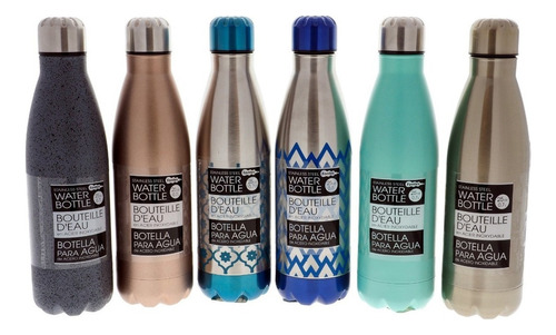 Termo Botella Agua Botilitos En Acero Diseños Elegantes