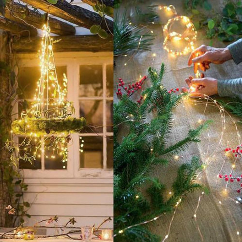 Cascading Twinkle Lights For Christmas Tree, 8 Modes