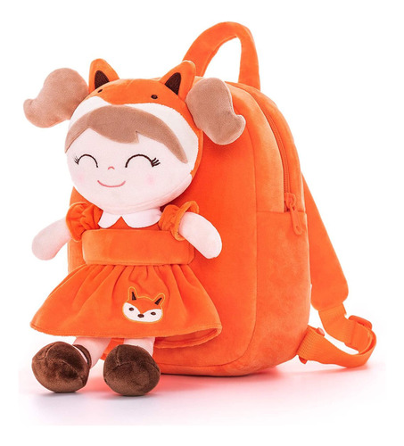 Gloveleya Fox Mochila Escolar De Felpa Suave Para Ninos