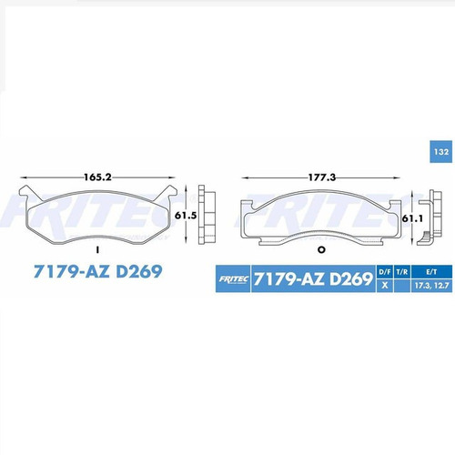 Balatas Delantero Dodge Ramcharger 1994 5.9l Semimetalicas