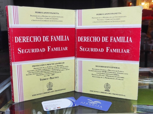 Obra Del Autor Pedro Lafont Pianetta Sobre Derecho De Famili