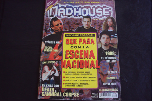 Revista Madhouse # 95 - C/poster Iron Maiden