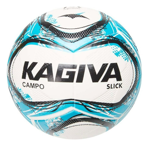 Bola De Futebol Slick Campo Kagiva Cor Verde Mar/Preto