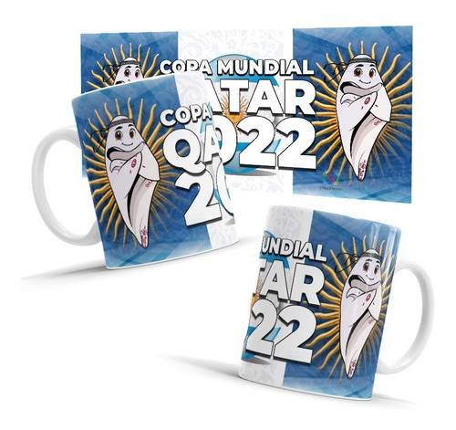 Tazas Mundial  Qatar 2022  Souvenirs Cumpleaños Candy Bar