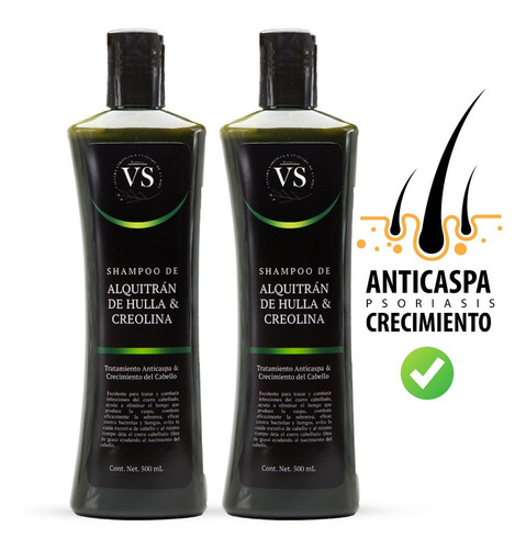 2 Pack Shampoo Alquitrán & Creolina (caspa, Seborrea)
