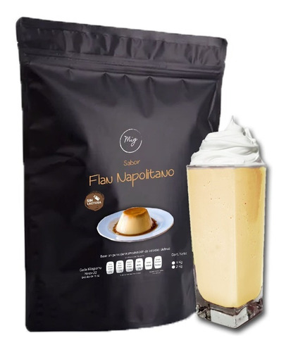 Base Frappe Y Latte Sabor Flan 2kg  Insumos Para Cafetería  