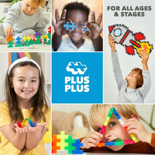 Plus Plus Plus Juego De Juego Abierto, 600 Piezas, Mezcla De