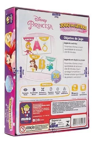 Jogo Educativo - Princesas Disney - Sequências Numéricas - Mimo Toys