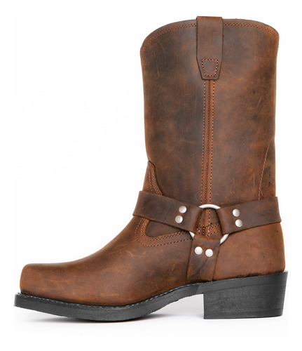 Botas Vaqueras Con Suela De Tacón De Madera Con Un Grosor De