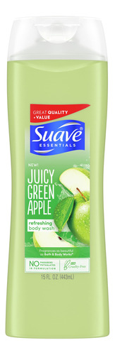 Suave Essentials Gel De Bano Para Piel Hidratada Juicy Green