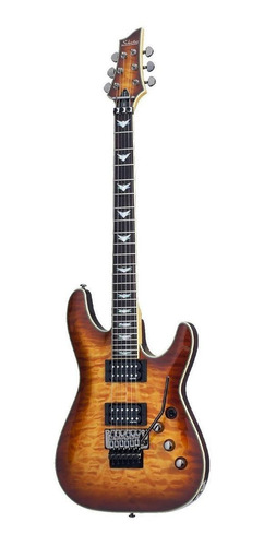 Imagen 1 de 2 de Guitarra eléctrica Schecter Omen Extreme-6 archtop de arce/caoba vintage sunburst con diapasón de palo de rosa