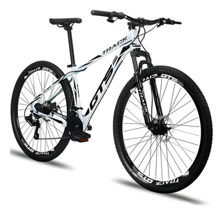 Bicicleta Aro 29 Gts Pro M5 Track 21 Marchas Câmbios Shimano Cor Branco Tamanho Do Quadro 19