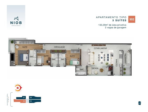 Imagem 13 de 30 de Cobertura Com 3 Dormitórios À Venda Com 3791.81m² Por R$ 1.466.440,00 No Bairro Hugo Lange - Curitiba / Pr - Niob Graciosa - 921951
