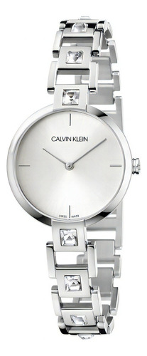 Reloj Calvin Klein K9g23tk6 Mesmerize Dama Original Color De La Correa Plateado Color Del Bisel Plateado Color Del Fondo Plateado