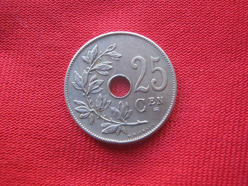 Bélgica 25 Céntimos 1908