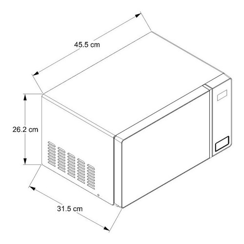 Imagen 2 de 4 de Microondas Whirpool 20 Litros Acabado En Espejo