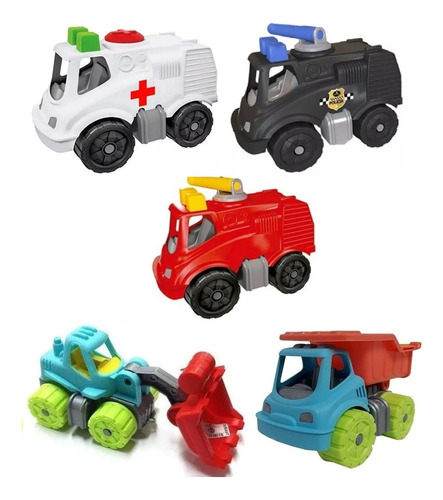 Set X 5 Camiones Duravit Super Resistente - Diverti Toys