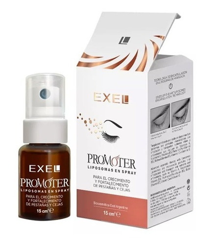 Promoter Liposomas En Spray Exel Crecimiento Pestañas Cejas