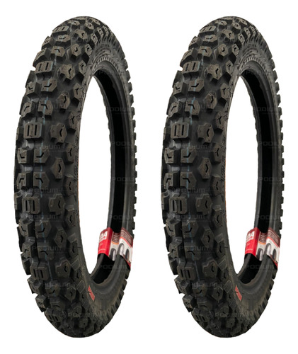 Par Pneu Moto 2.25-17 + 3.00-14 Kenda K270 Trail On Off