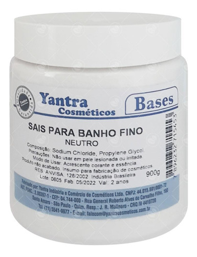 Sais De Banho Fino Para Banho Esfoliação Relaxante - 900g