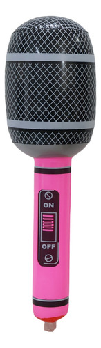 1 Microfono Inflable 55cm Colores Fiesta Batucada Karaoke