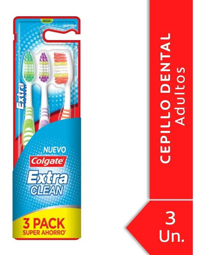 Colgate Extra Clean Cepillo Dental Adulto Medio X Colgate