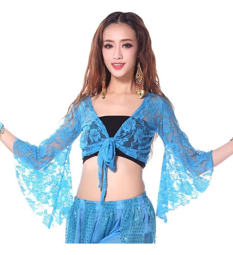 Xale De Renda Com Cadarço Belly Dance Top Para Tailândia/índ