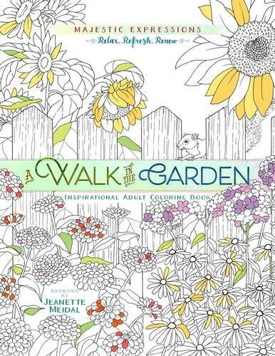 Un Paseo Por El Jardin Inspirador Adulto Libro Para Colorear