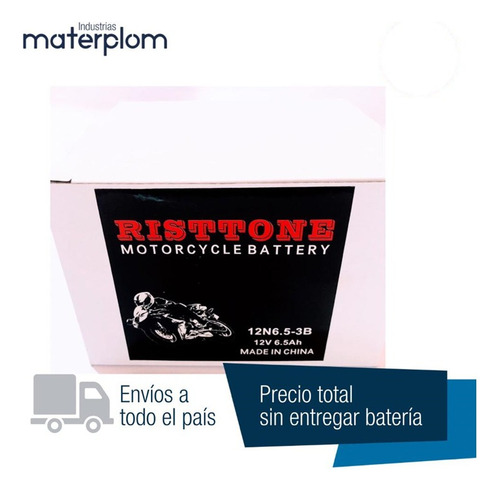 Bateria Risttone 12n6.5-3b Acido 12v 6,5ah