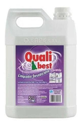Limpiador Desodorante Lavanda X 5 Litros Qualibest