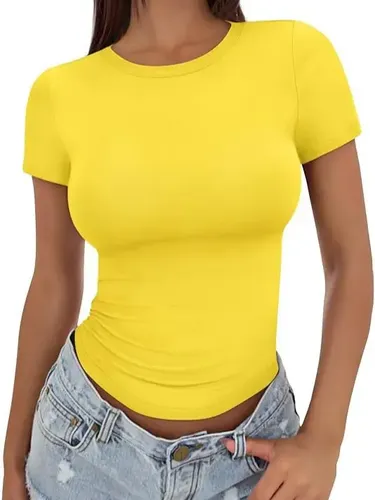 Y T-shirt Com Gola Redonda E Manga Curta | Parcelamento sem juros