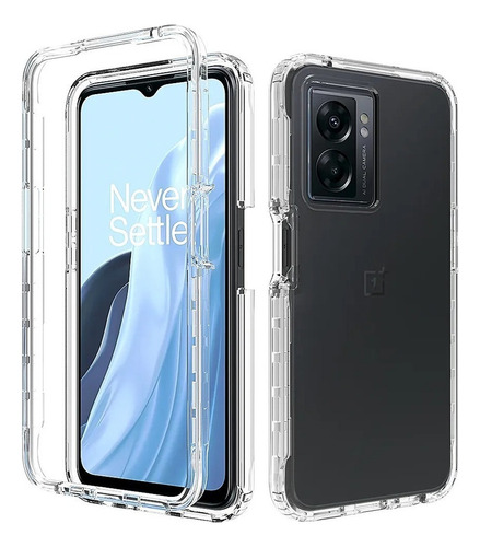 Funda 2 En 1 Uso Rudo For Modelos Oppo Bicolor Transparente