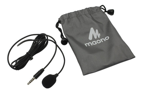 Imagen 2 de 2 de Micrófono Corbatero Lavalier Maono Au-402l P/ Celular Trrs