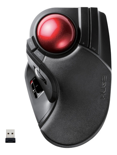Mouse Inalámbrico Elecom M-ht1drbk Negro Extra Grande