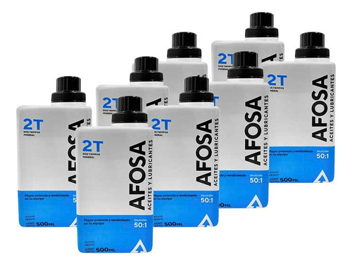 Aceite Afosa A2t-500 Para Motosierra De 500ml Paq 8pzs