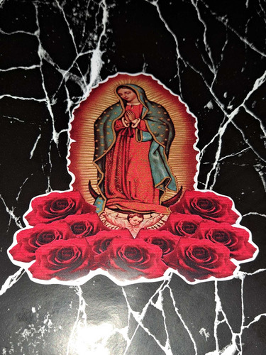 Calcomanía Virgen De Guadalupe Sticker Laptop Pared Estudio