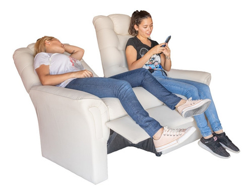 Sillon Reclinable 2 Cuerpos Eco Cuero Eleccion Envio Gratis