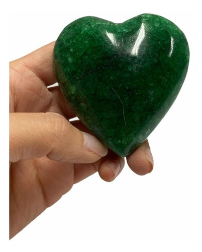 Corazón De Piedra Verde Onix